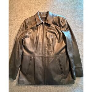 Wilson's Vintage Leather Women's Black Jacket L Pelle Studio Thinsulate Lined